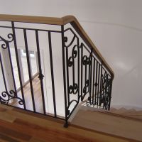 Black Indoor Wrought Iron Balustrade