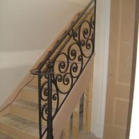 Black Indoor Wrought Iron Balustrade