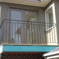 Black Outdoor Wrought Iron Balustrade