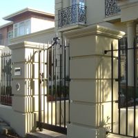 Black Outdoor Wrought Iron Fence