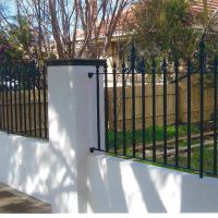 Black Outdoor Wrought Iron Fence