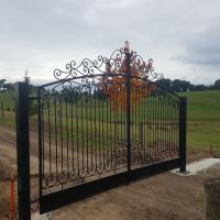 Black Outdoor Wrought Iron Gates Yarra Glen