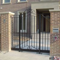 Black Outdoor Wrought Iron Gates